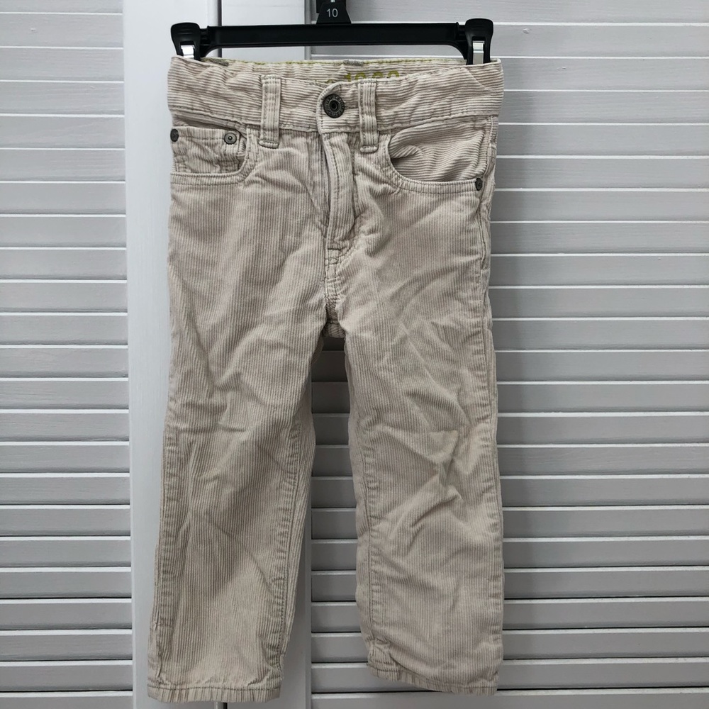 Cream colored courduroy pants
